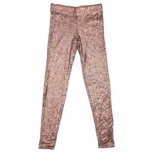 Bronze Shiny Sequin Pants Sz Small